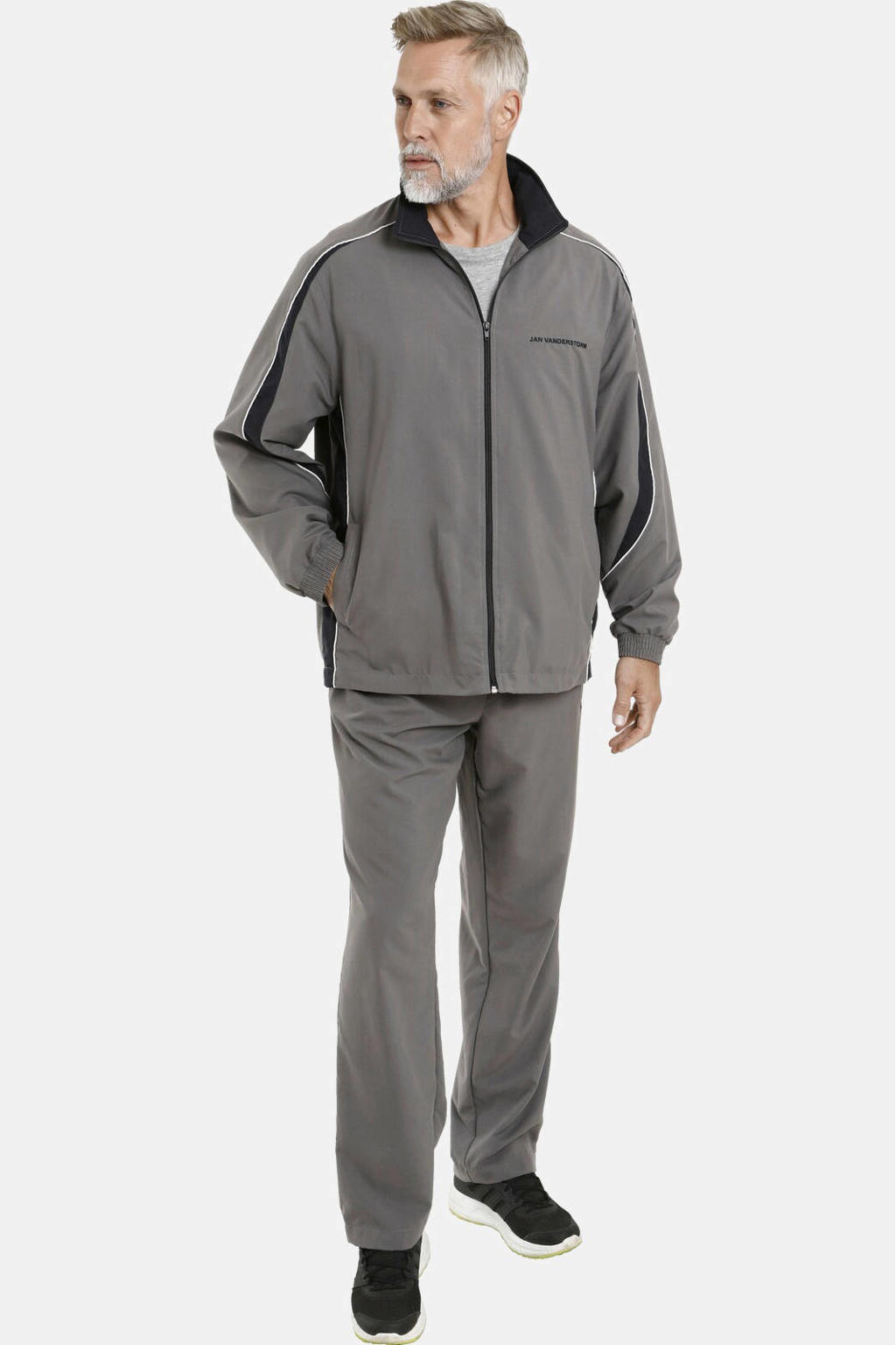 Jan Vanderstorm Plus Size trainingspak EIRIK - grijs/zwart