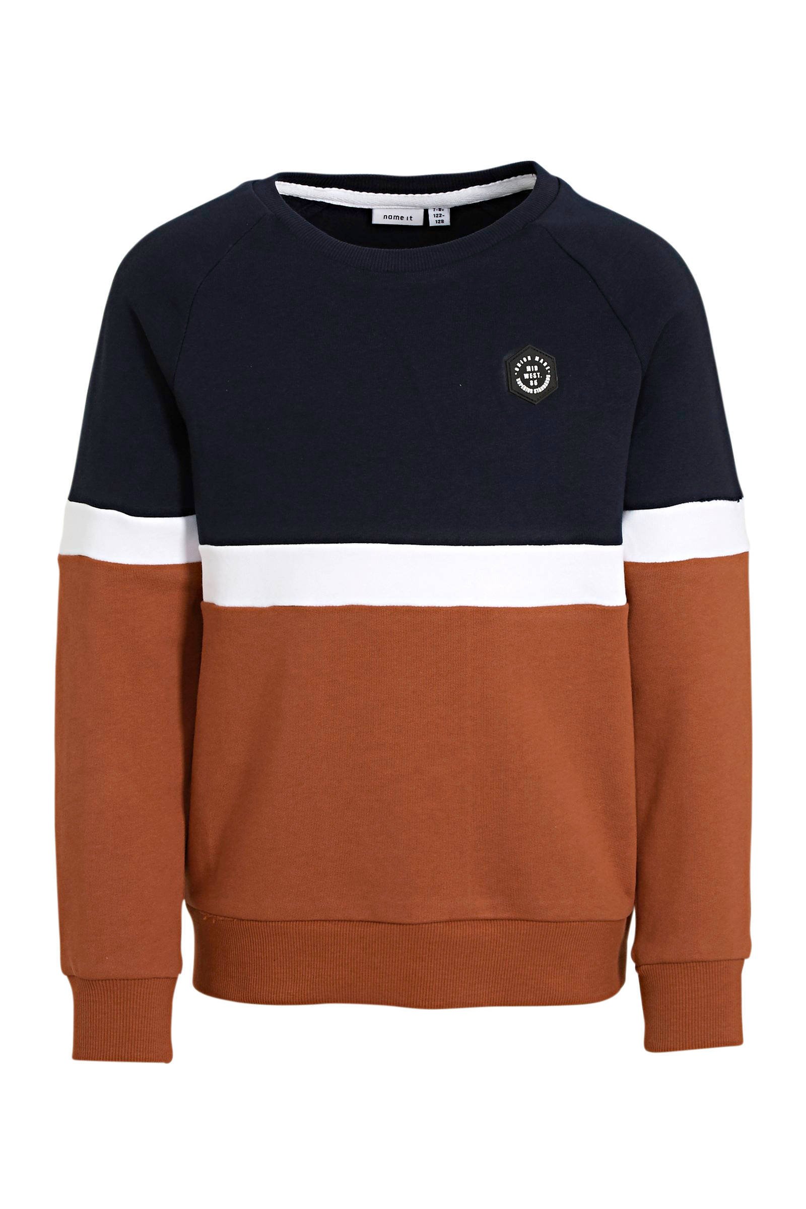 NAME IT sweaters voor kinderen kopen Vind jouw NAME IT NAME IT KIDS sweater Naba met tekst zwartwit | wehkamp