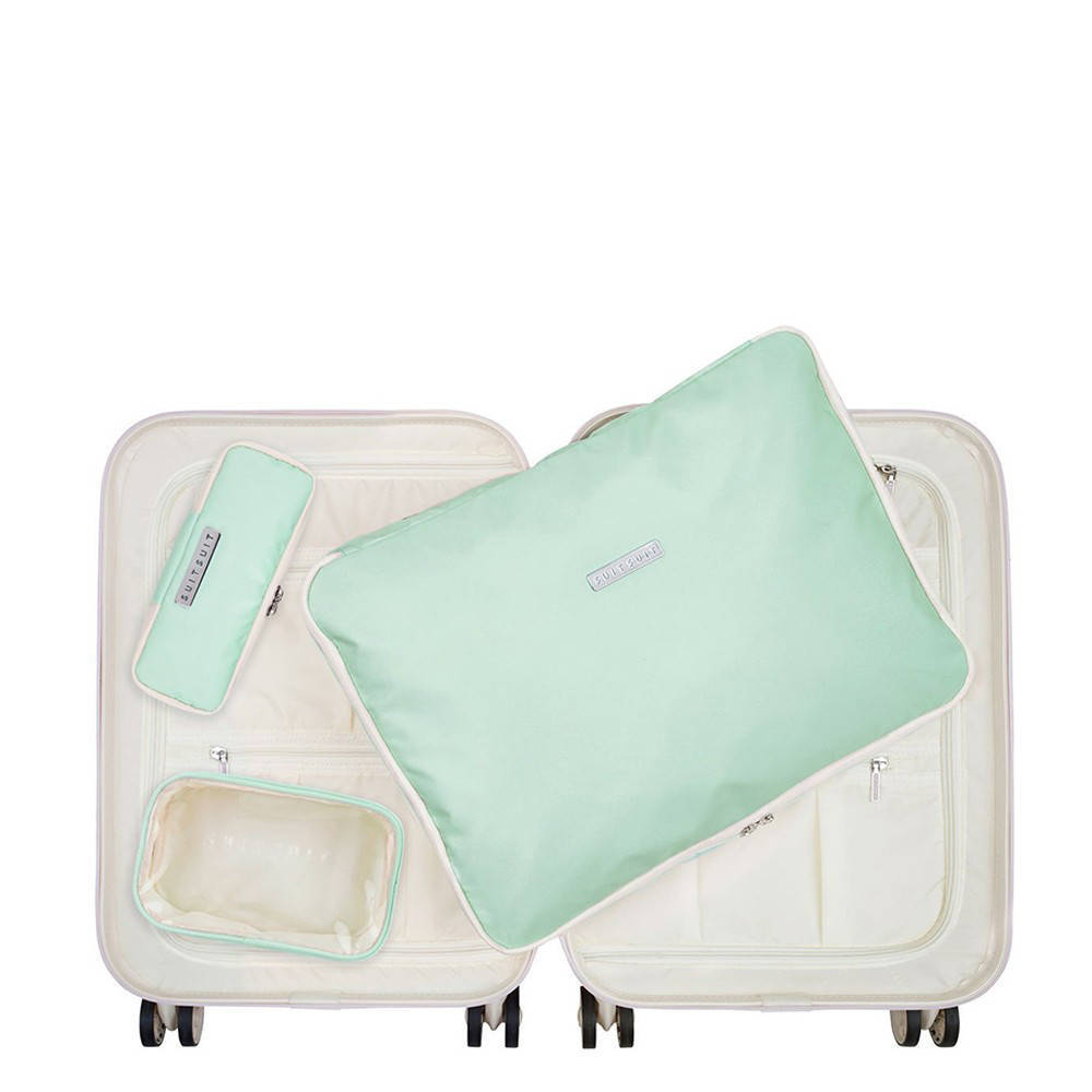 Suitsuit packing cubes Fab Fifties 55 cm. set van 3 Luminous Mint