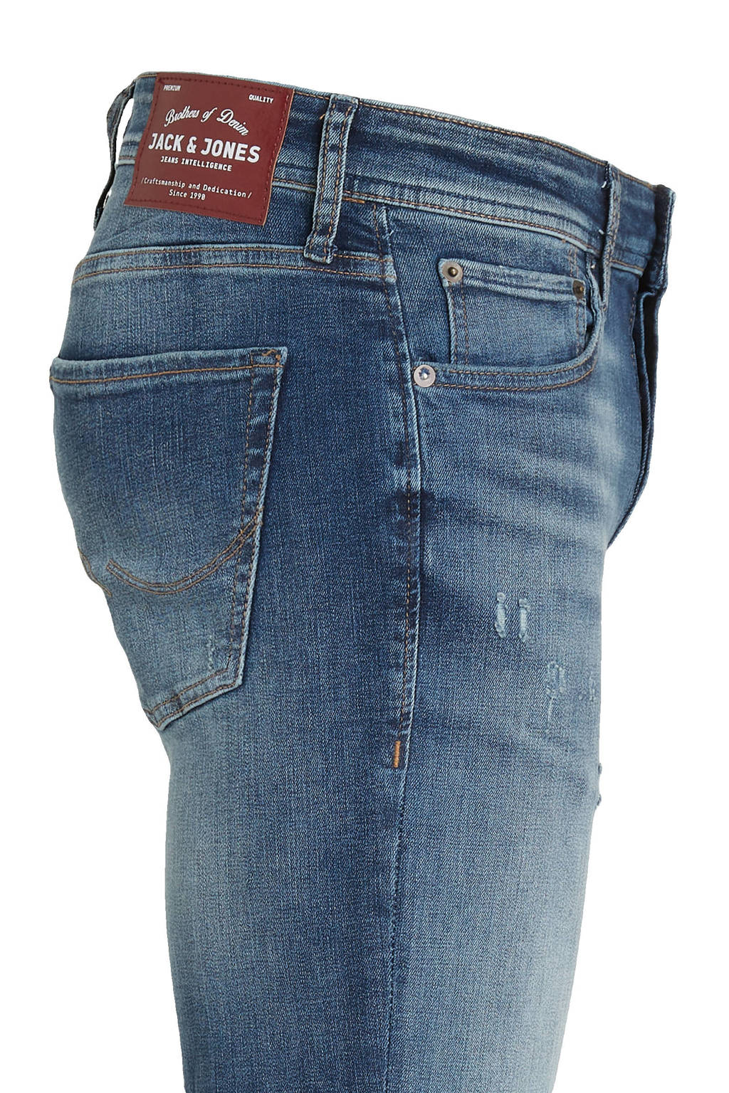 JACK & JONES JEANS INTELLIGENCE slim fit jeans Glenn dark denim wehkamp