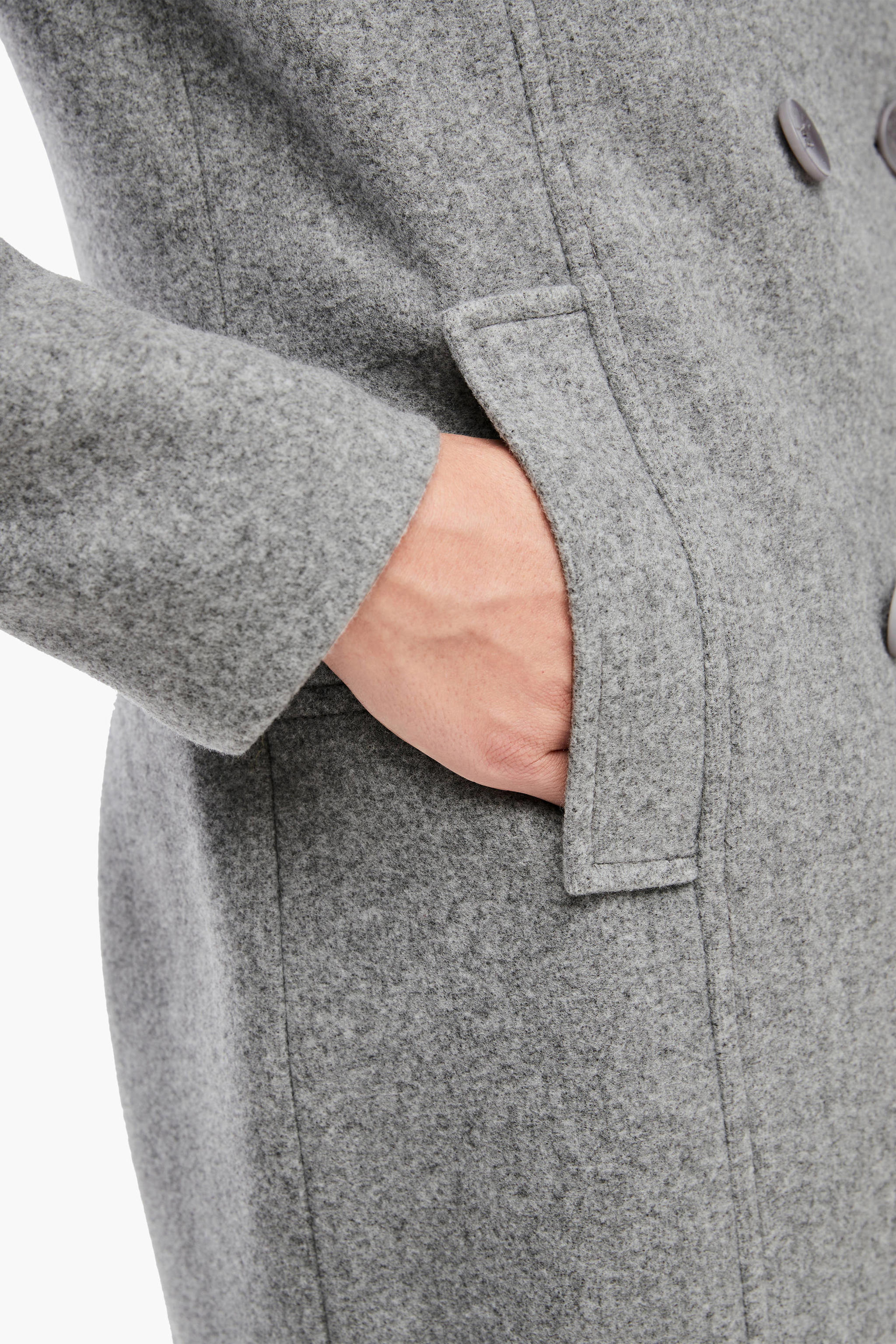 Jack & Jones PREMIUM JJTOMMY INSERT COAT - Mantel - grey melange/grijs