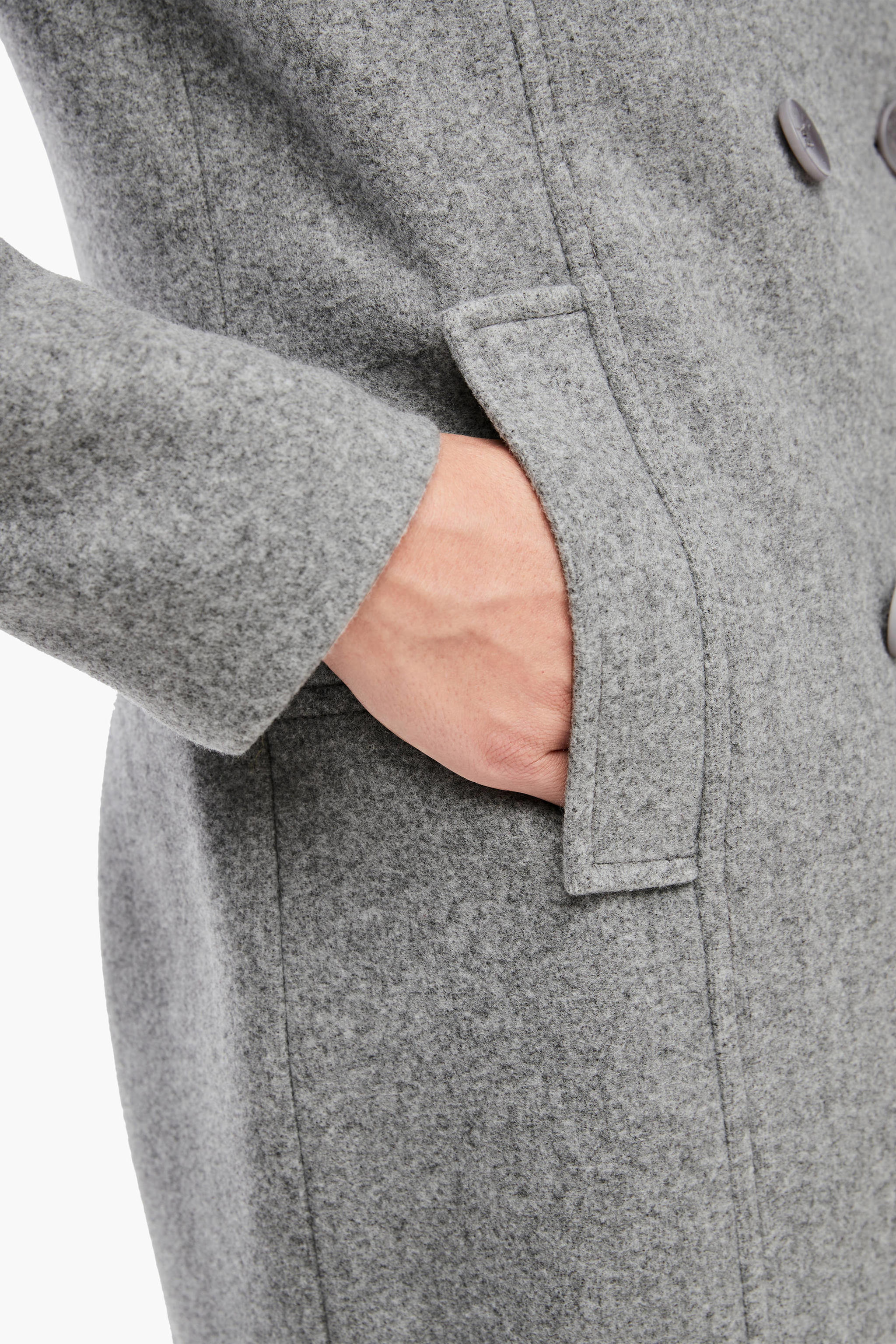 Jack & Jones PREMIUM JJTOMMY INSERT COAT - Mantel - grey melange/grijs Jack & Jones PREMIUM JJTOMMY INSERT COAT - Mantel - grey melange/grijs