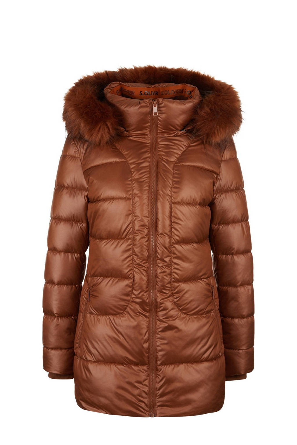 s.Oliver gewatteerde jas cognac, Cognac