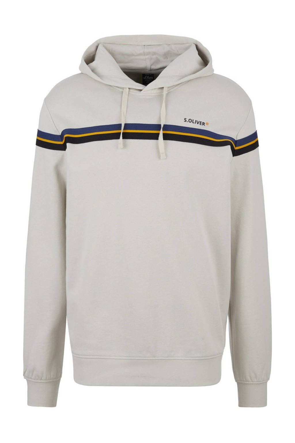 s.Oliver hoodie met printopdruk lichtgrijs, Lichtgrijs