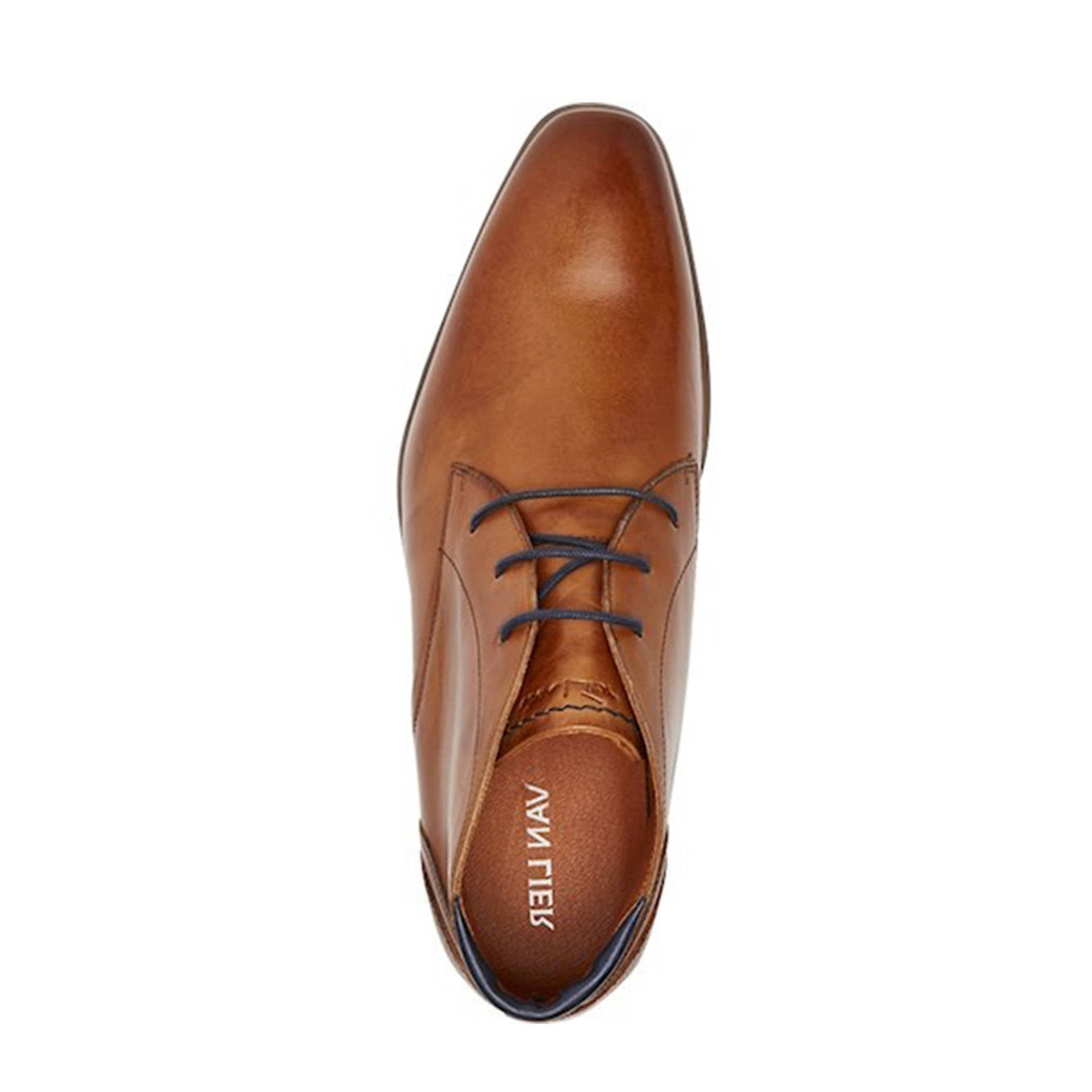 Van Lier Berlin leren veterschoenen cognac | wehkamp