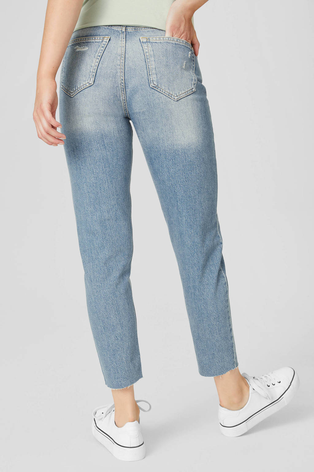 C&A Clockhouse high waist mom jeans blauw wehkamp