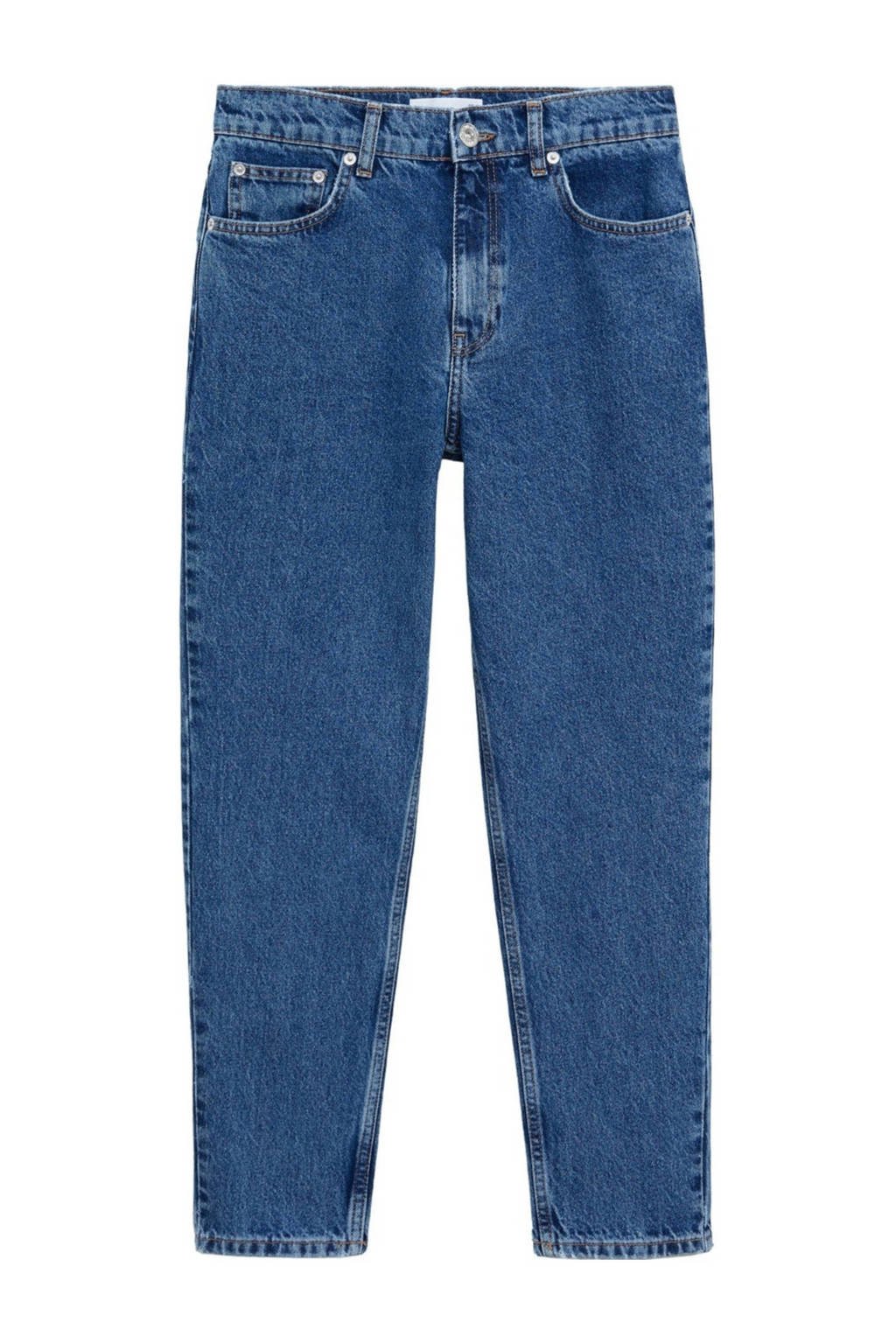 Mango high waist mom jeans blauw, Blauw