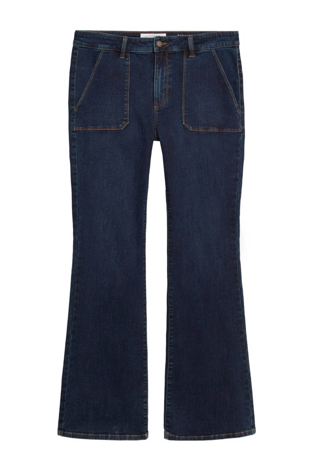 Violeta by Mango bootcut jeans donkerblauw, Donkerblauw