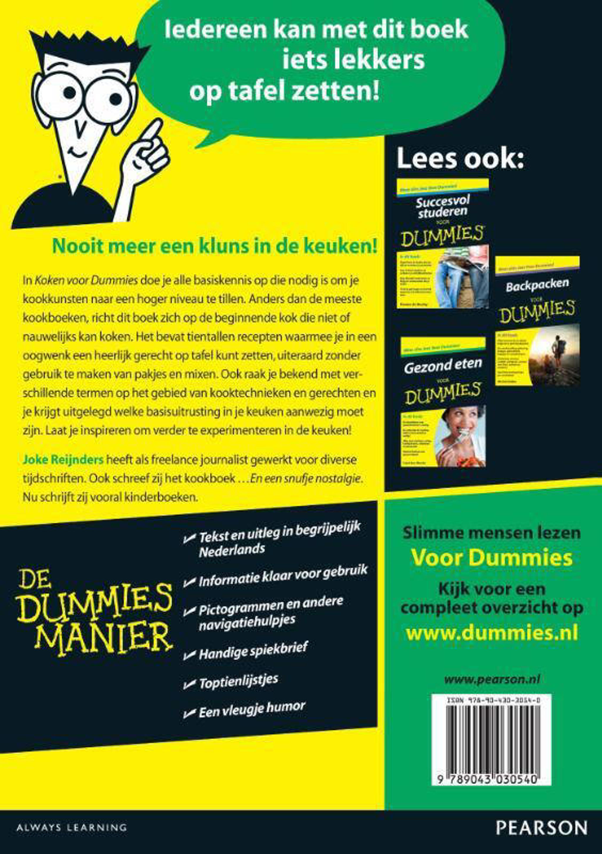 Joke Reijnders Voor Dummies Koken voor Dummies wehkamp Joke Reijnders Voor Dummies Koken voor Dummies wehkamp