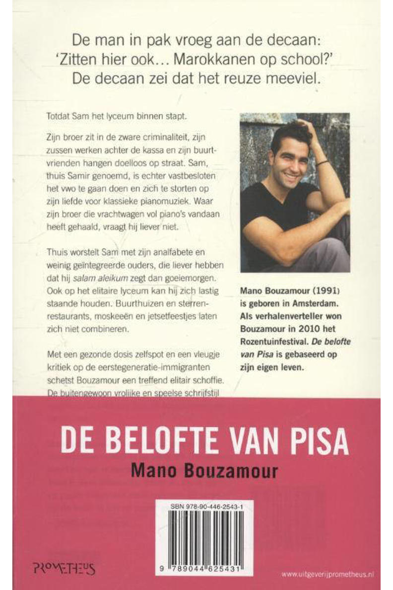 Mano Bouzamour De belofte van Pisa wehkamp Mano Bouzamour De belofte van Pisa wehkamp
