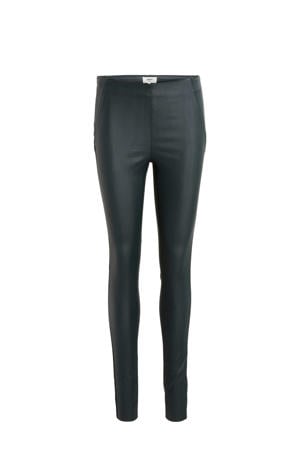 coated legging OBJBELLE donkergroen