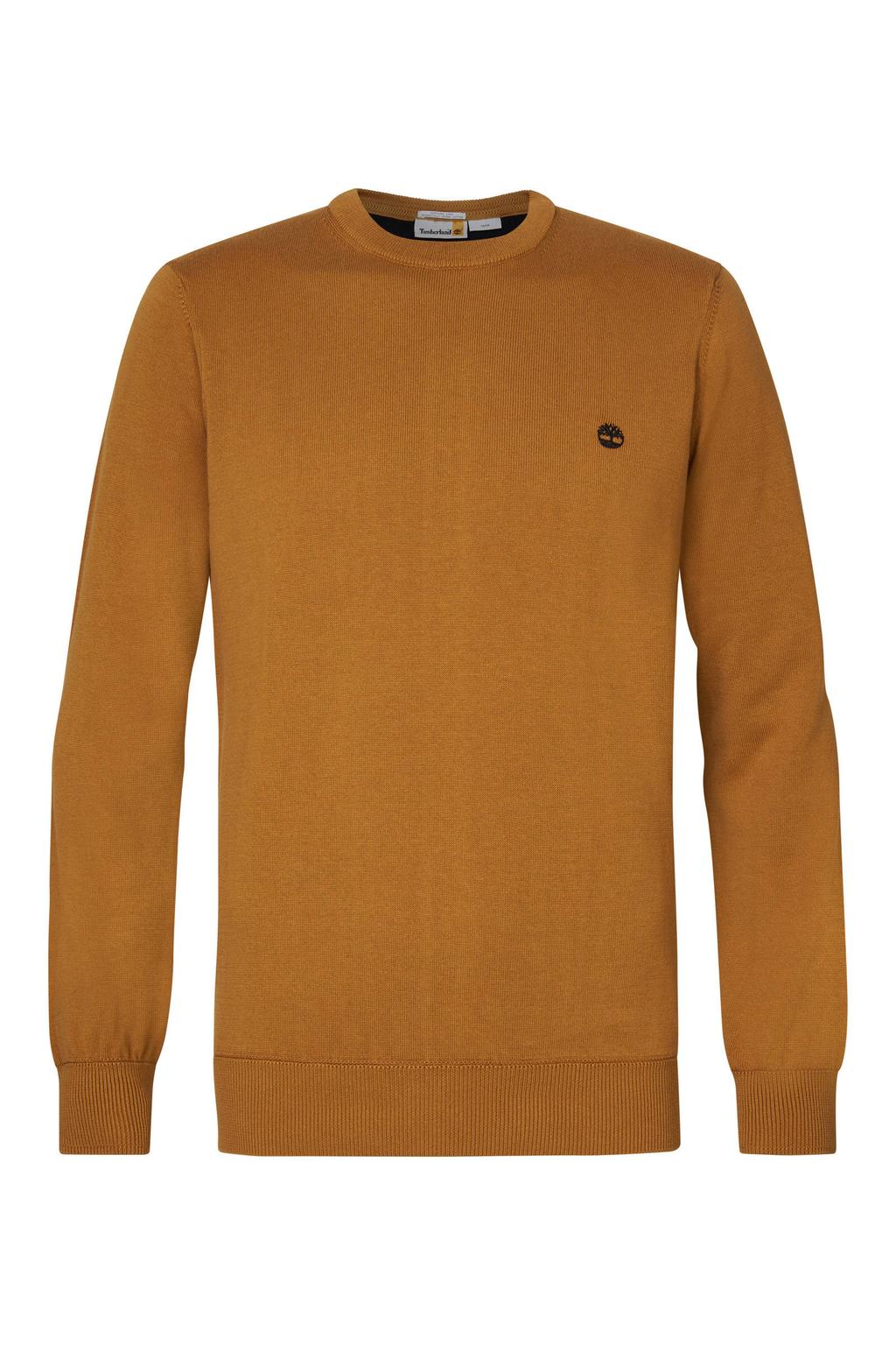 Timberland fijn gebreide pullover van katoen oker
