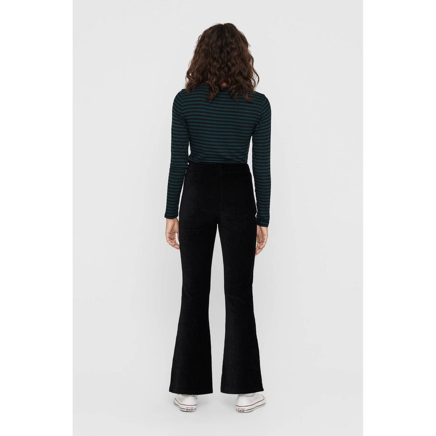 ONLY flared broek ONLFENJA zwart