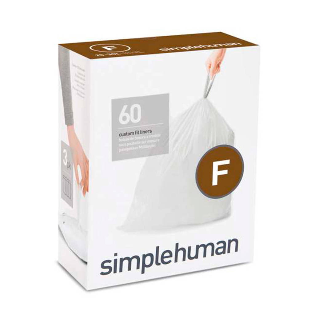 SimpleHuman afvalzak Code F (25L) (Set van 3x20 stuks)