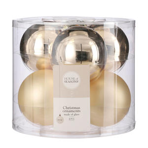 kerstbal (set van 6)  (ø8 cm)