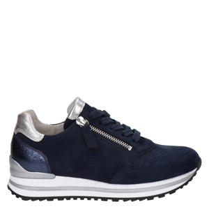 comfort suède sneakers donkerblauw