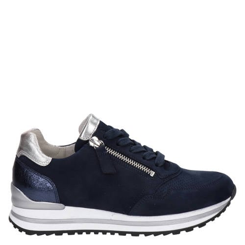 Gabor comfort suède sneakers donkerblauw afbeelding