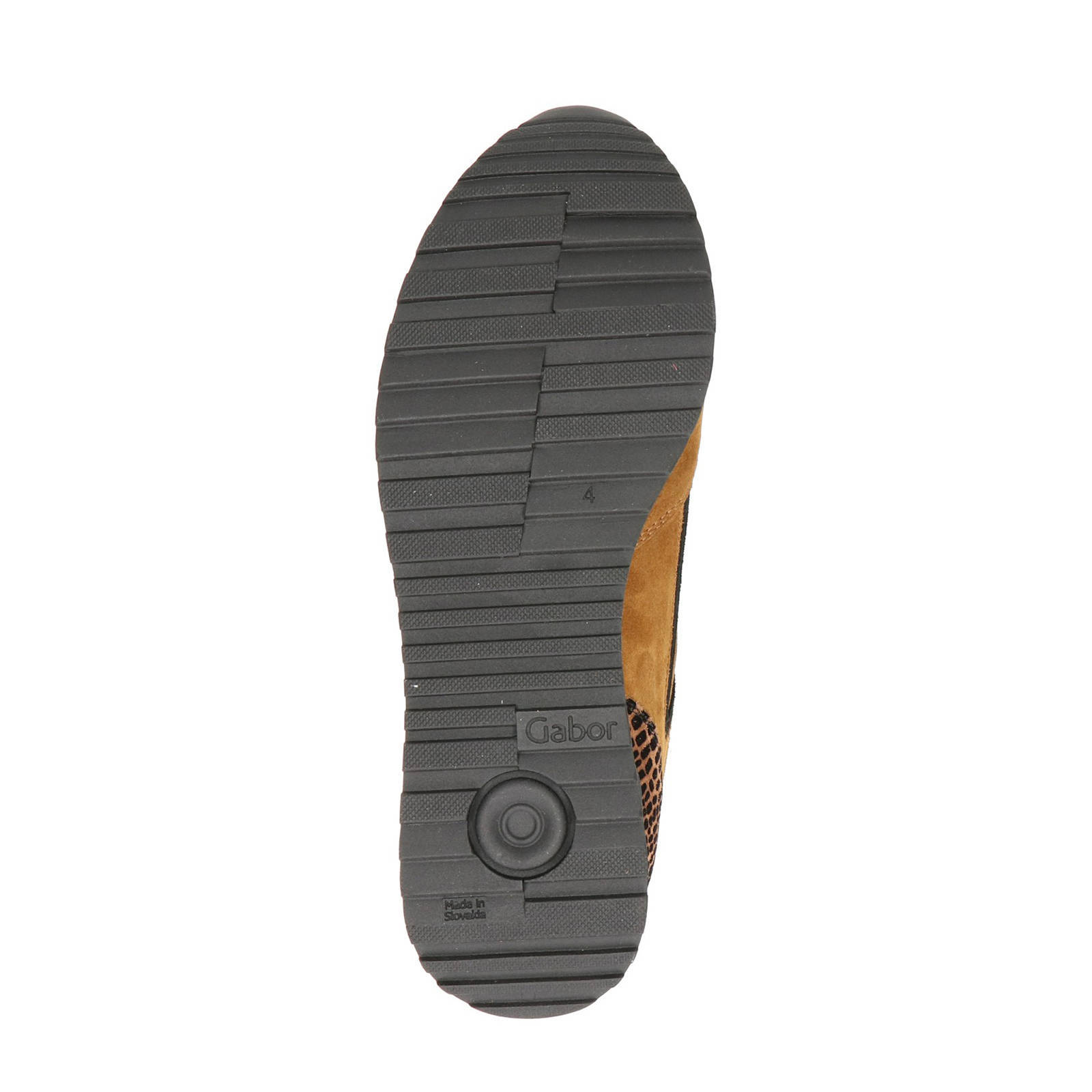 Gabor 526 comfort suède sneakers cognac | wehkamp