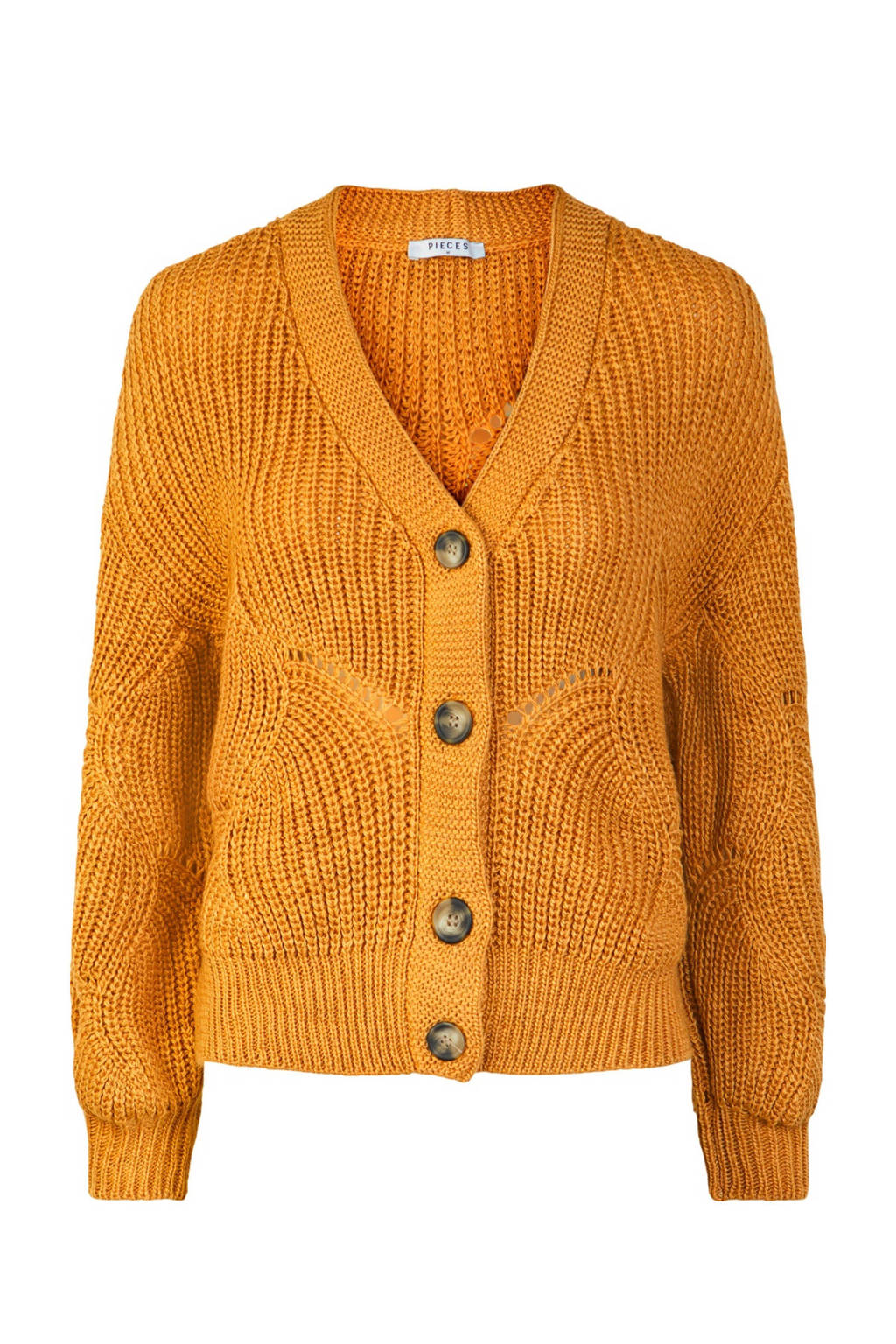 PIECES vest geel, Geel