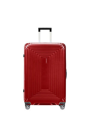 Wehkamp Samsonite trolley Neopulse Spinner 75 cm. metallic rood aanbieding Wehkamp Samsonite trolley Neopulse Spinner 75 cm. metallic rood aanbieding