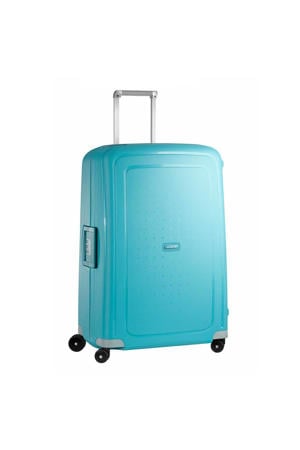 Wehkamp Samsonite trolley S'Cure Spinner 75 cm. blauw aanbieding Wehkamp Samsonite trolley S'Cure Spinner 75 cm. blauw aanbieding