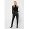 ONLY coated tapered fit broek ONLPOPTRASH zwart