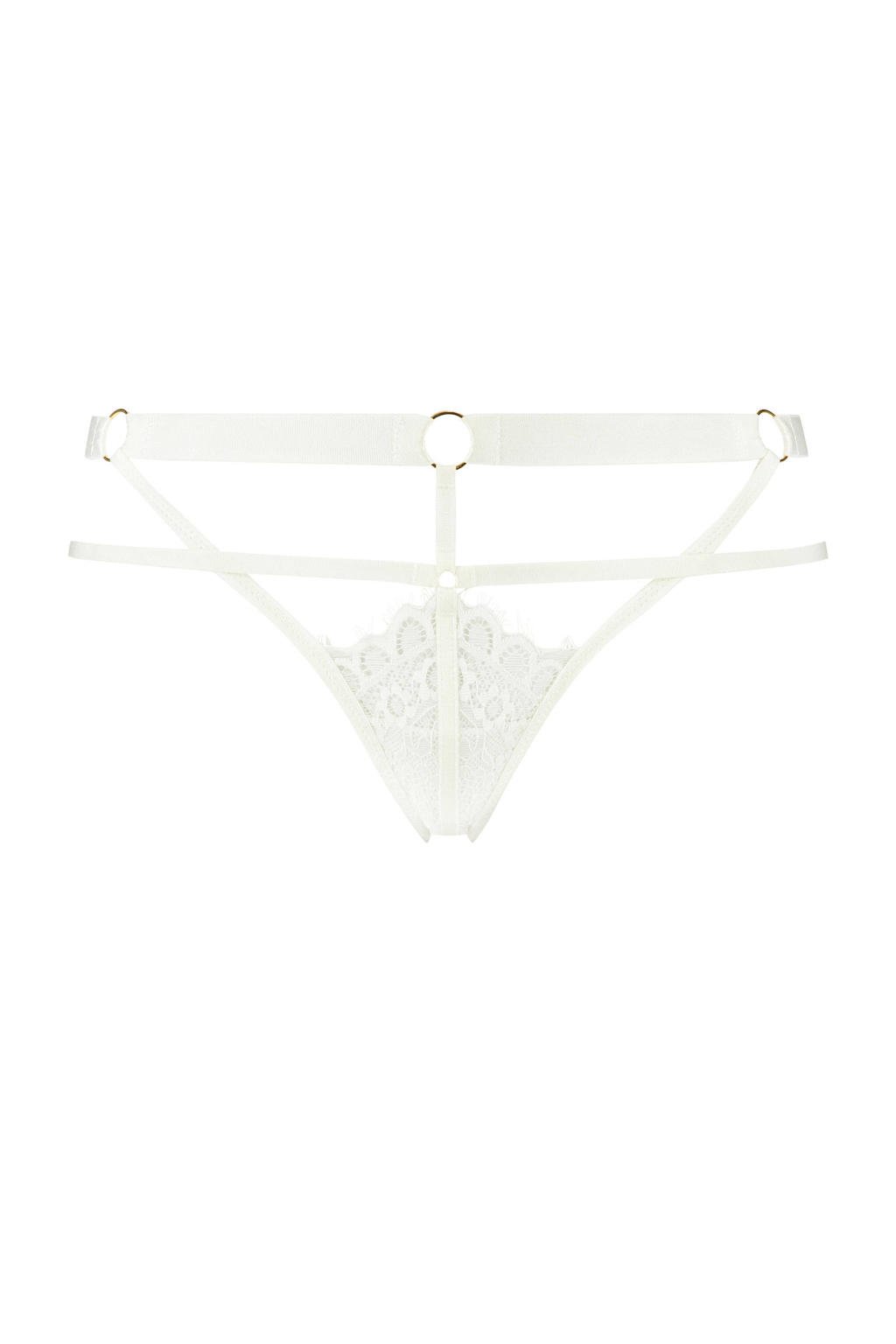 Hunkemöller string Jacky met kant wit | wehkamp