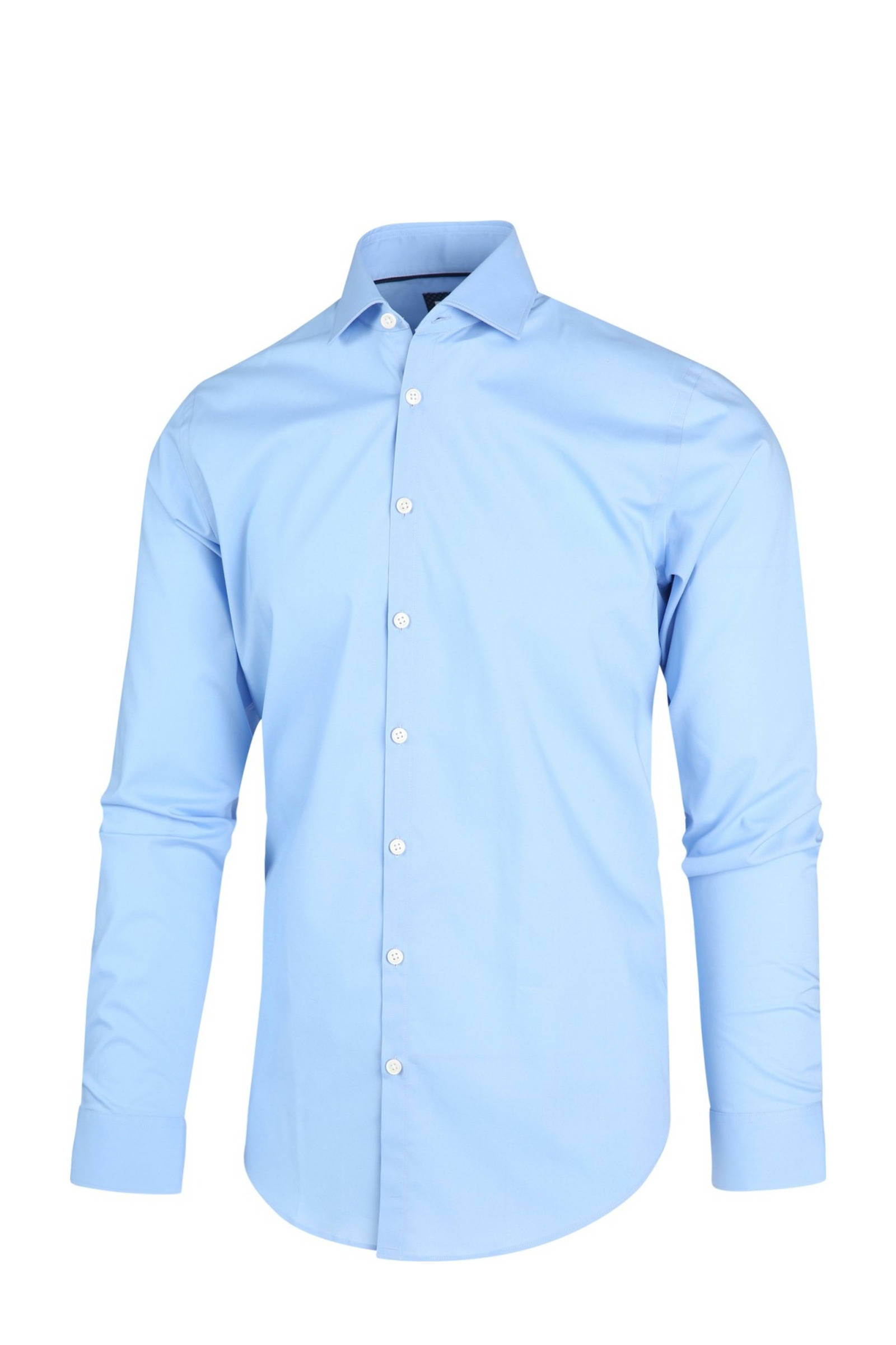 Blue Industry slim fit overhemd lichtblauw online kopen