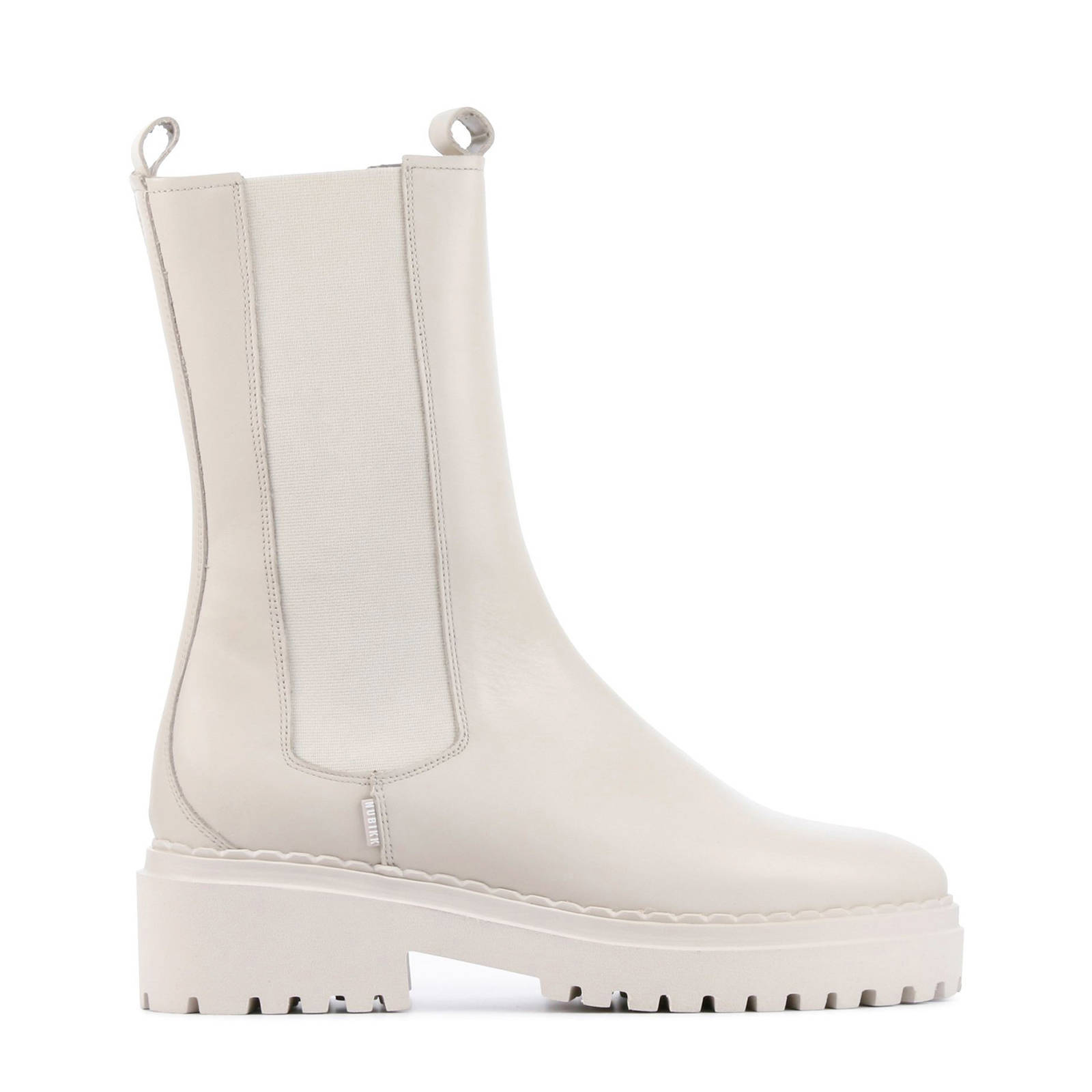 Nubikk Fae Adams hoge leren chelsea boots off white online kopen