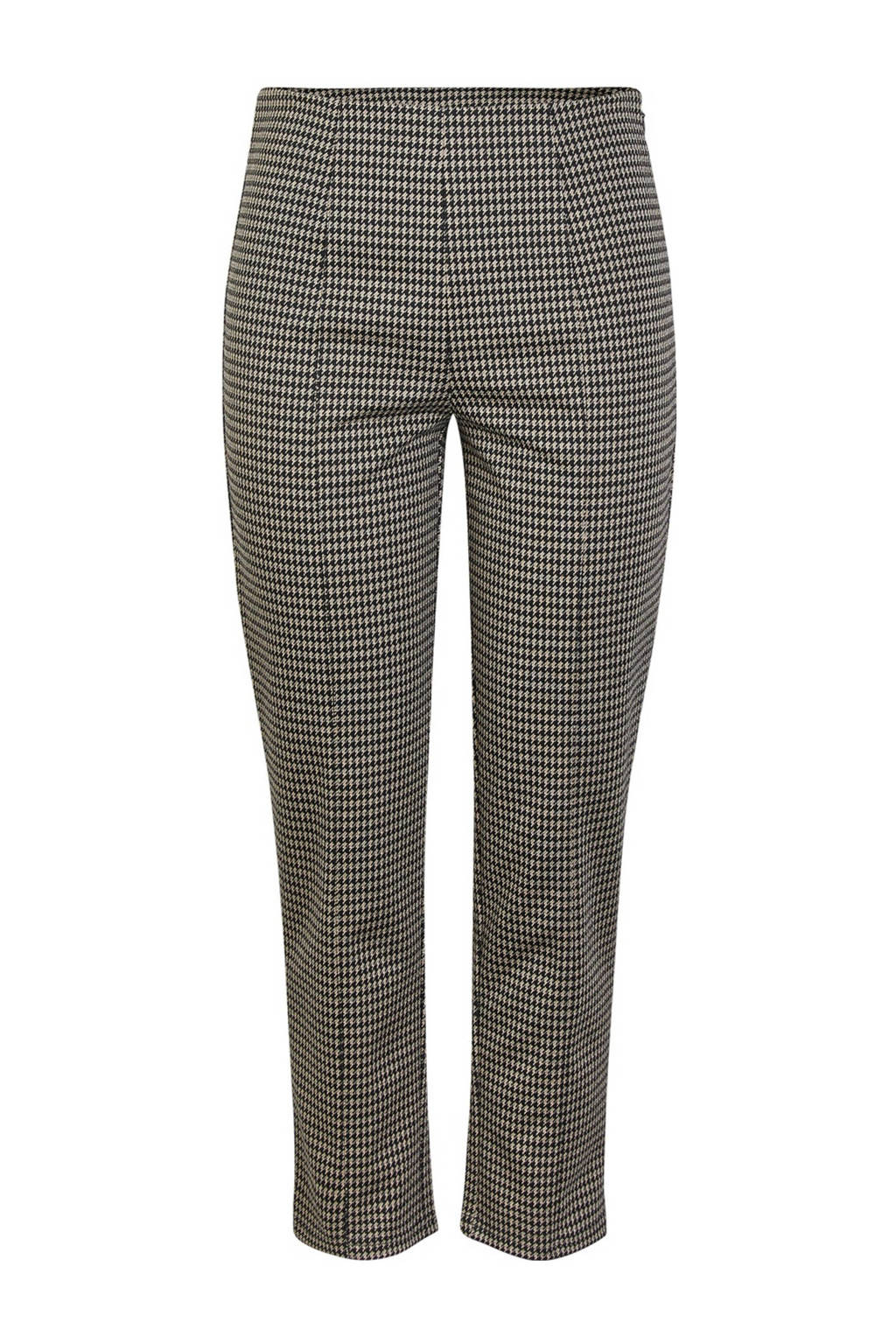 Y.A.S skinny tregging met all over print zwart/coconut, Zwart/coconut