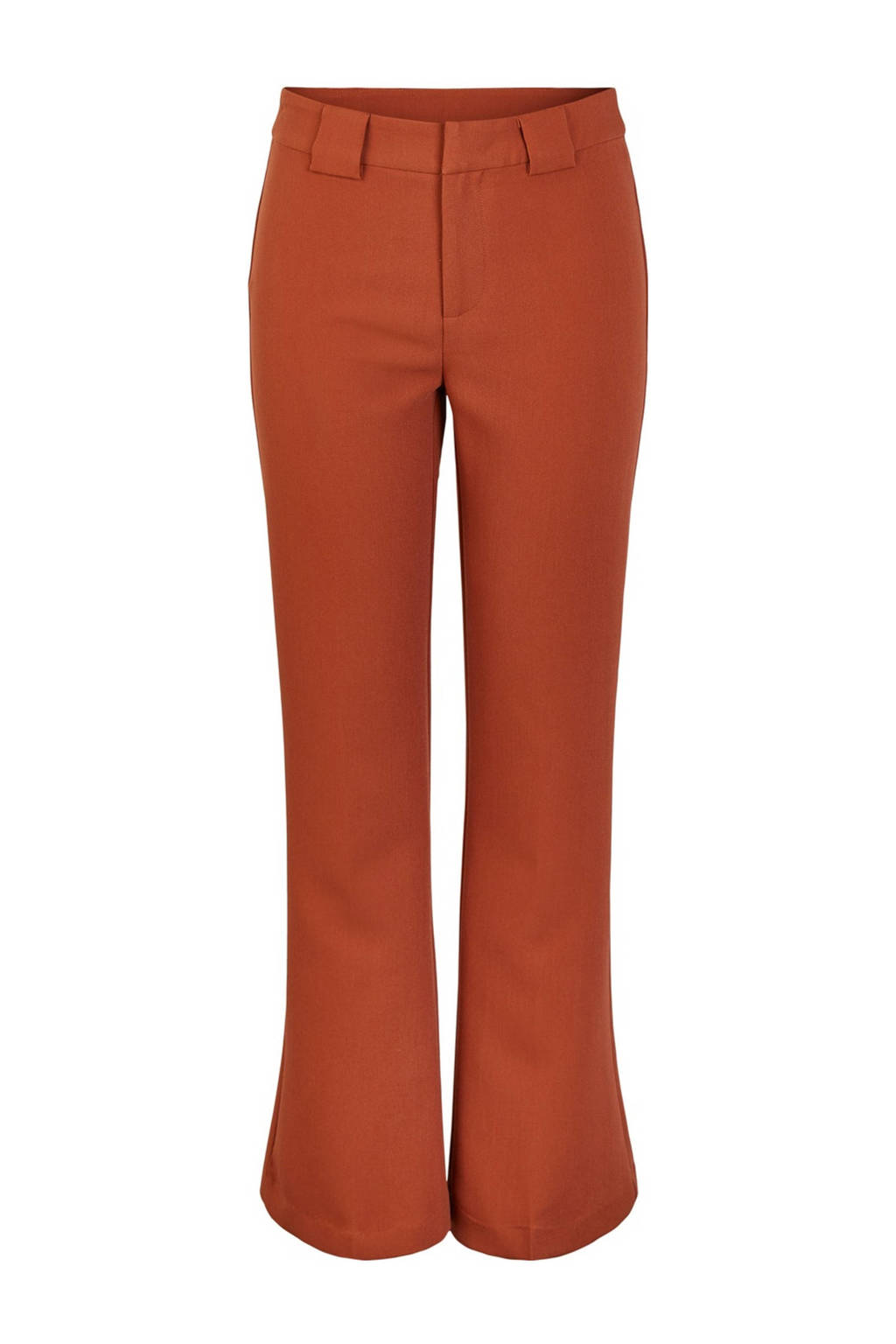 Y.A.S flared broek donkeroranje, Donkeroranje
