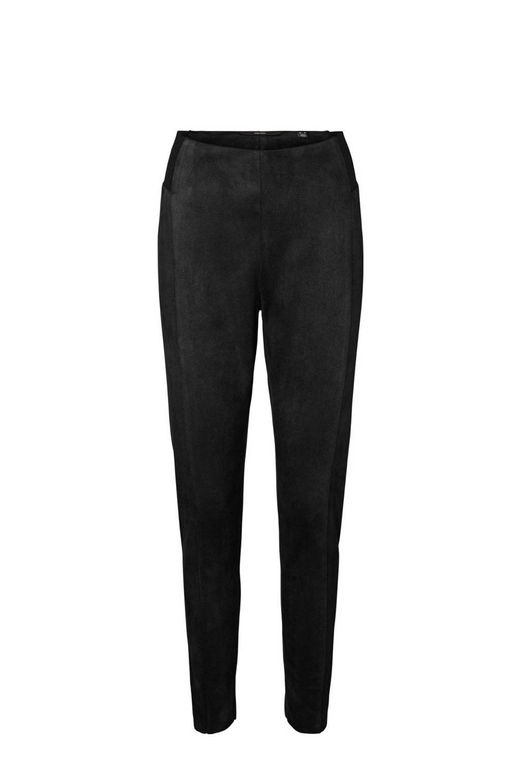 VERO MODA CURVE imitatiesuède legging zwart, Zwart