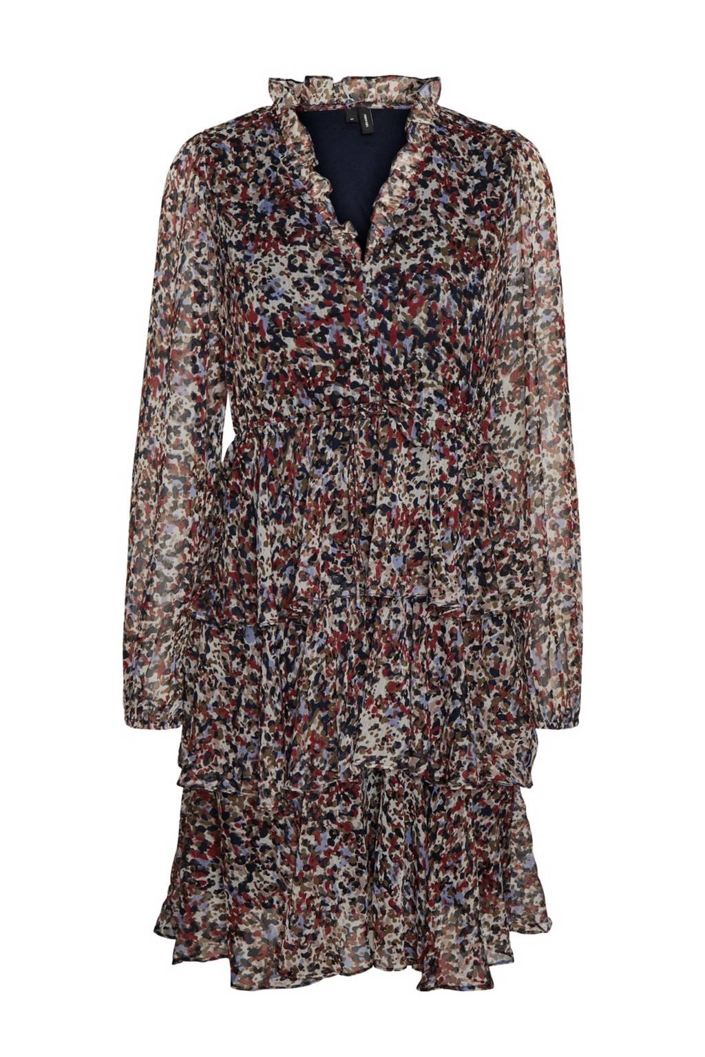 VERO MODA blousejurk met all over print wit, Wit