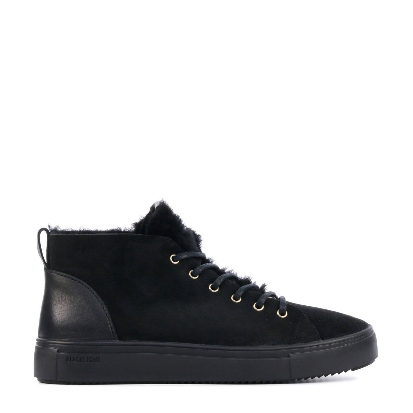 Blackstone Ql48 Nero MID Sneaker FUR , Zwart, Dames online kopen