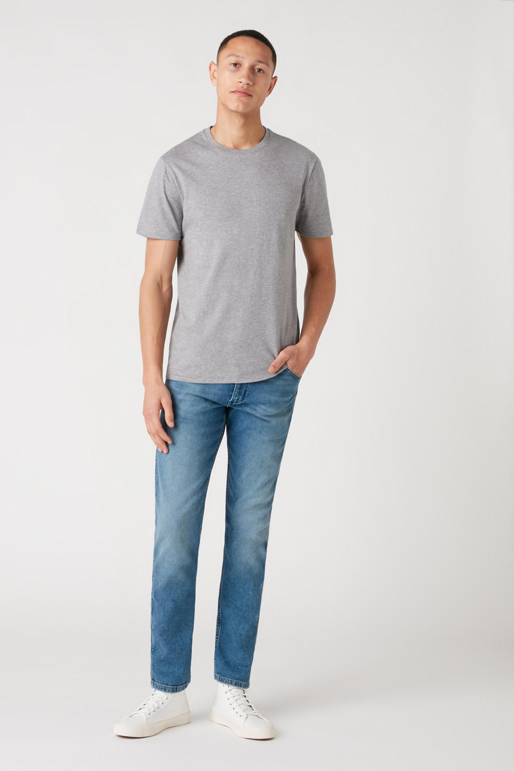 Wrangler T-shirt (set van 2) donkerblauw/grijs