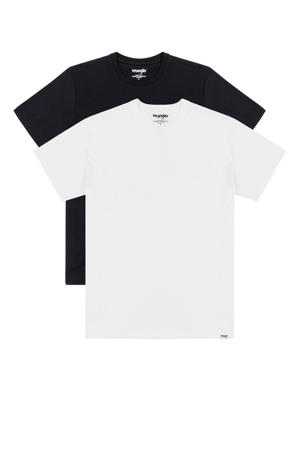 T-shirt (set van 2) zwart/wit