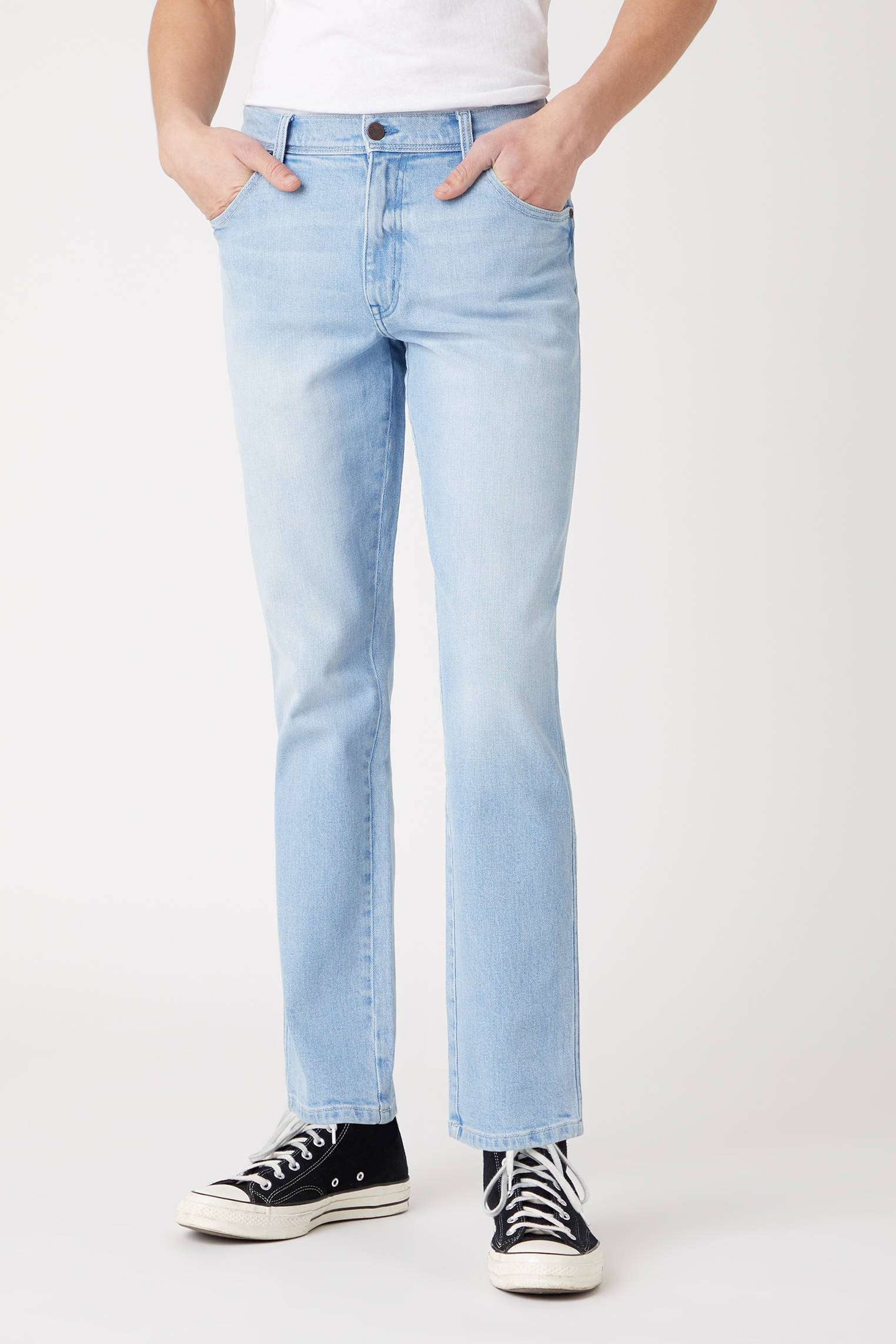 Wrangler slim fit jeans Texas Slim clear blue | wehkamp