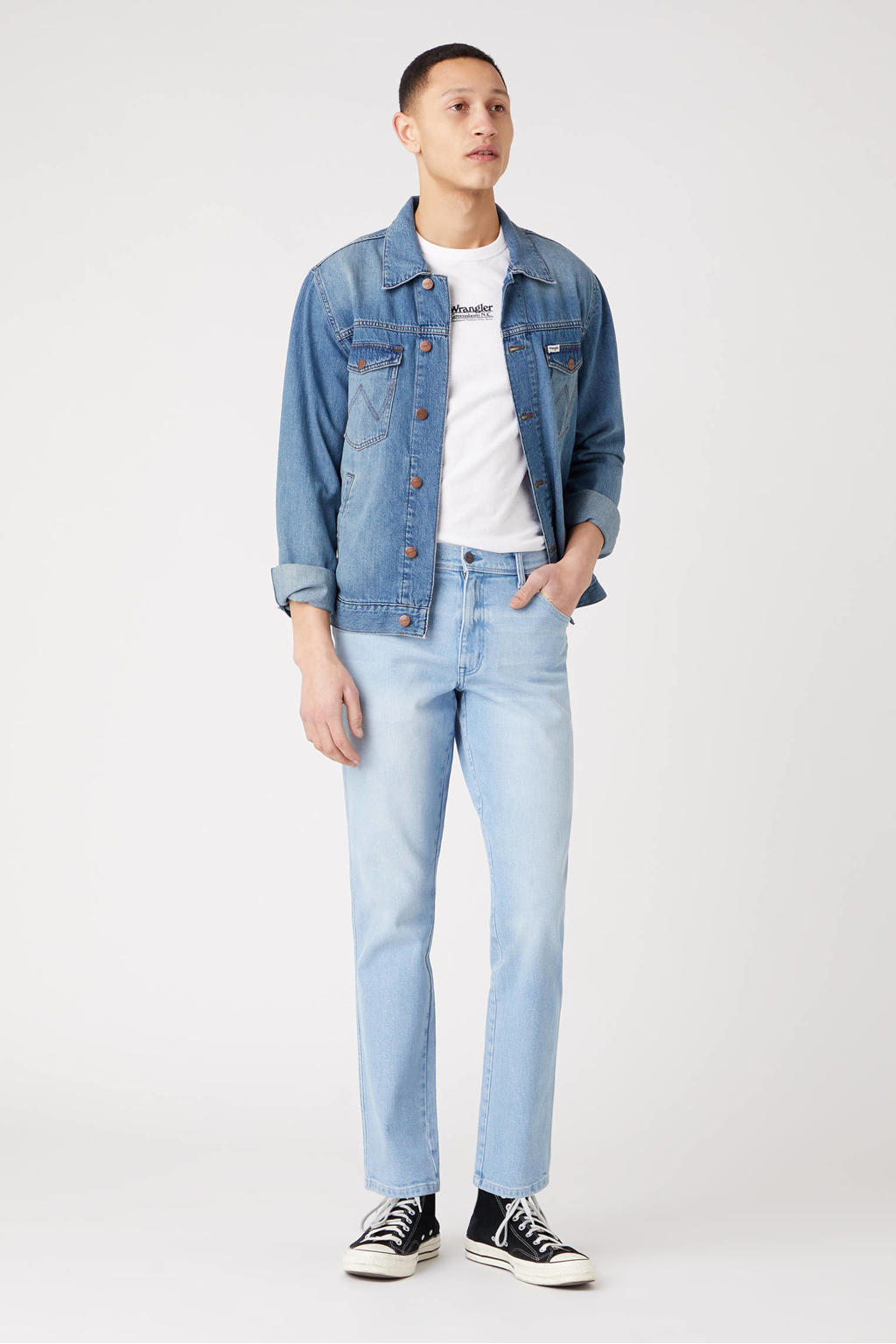 Wrangler slim fit jeans Texas Slim  clear blue