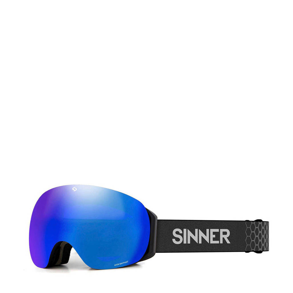 Sinner skibril Avon mat zwart, Mat zwart