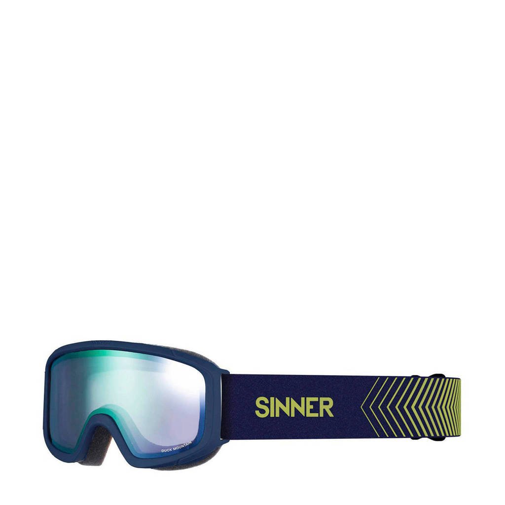 Sinner Jongens/meisjes skibril Duck Mountain mat blauw, Mat blauw