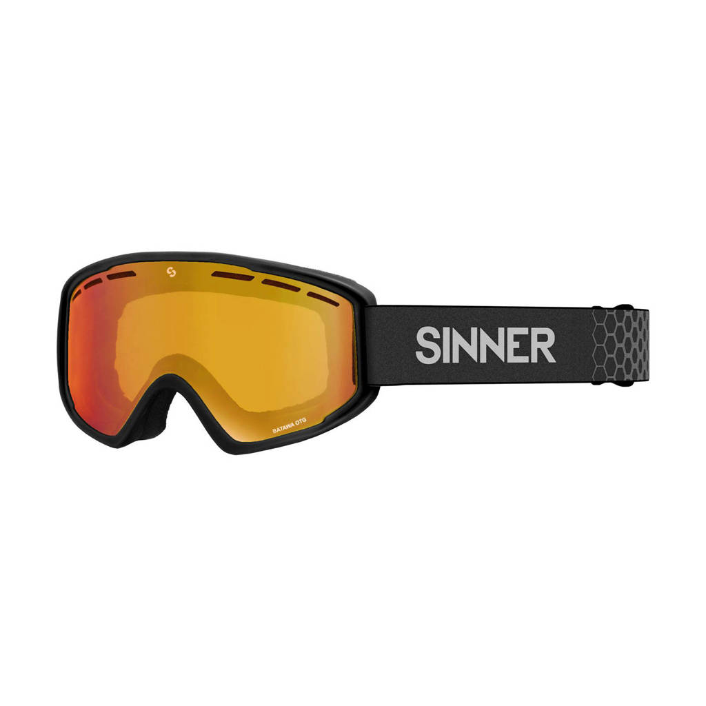 Sinner skibril Batawa OTG mat zwart, Mat zwart