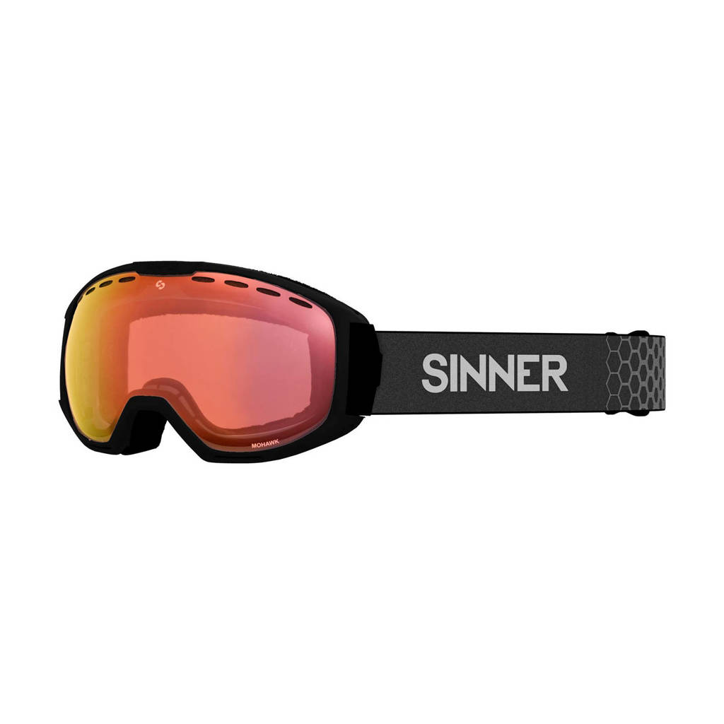 Sinner skibril Mohawk mat zwart, Mat zwart