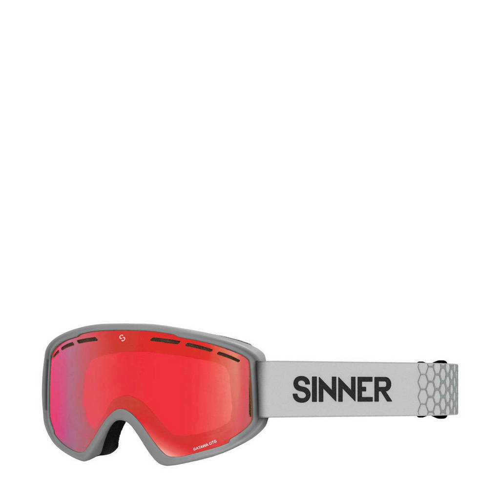 Sinner skibril Batawa OTG mat lichtgrijs