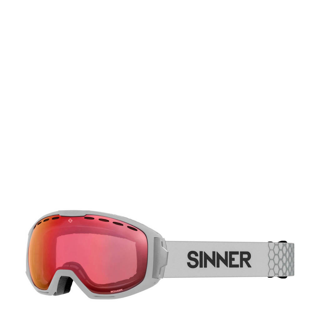 Sinner skibril Mohawk mat grijs, Mat grijs