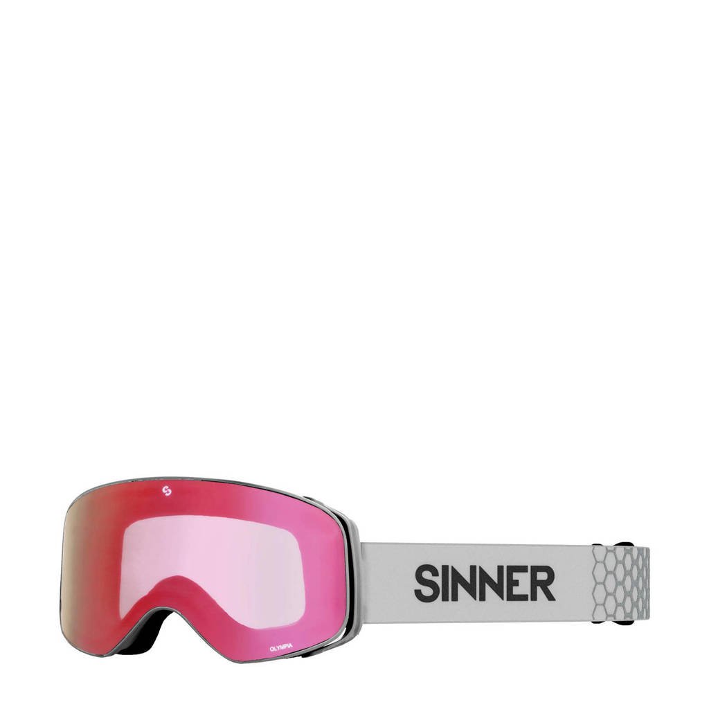 Sinner skibril Olympia mat lichtgrijs