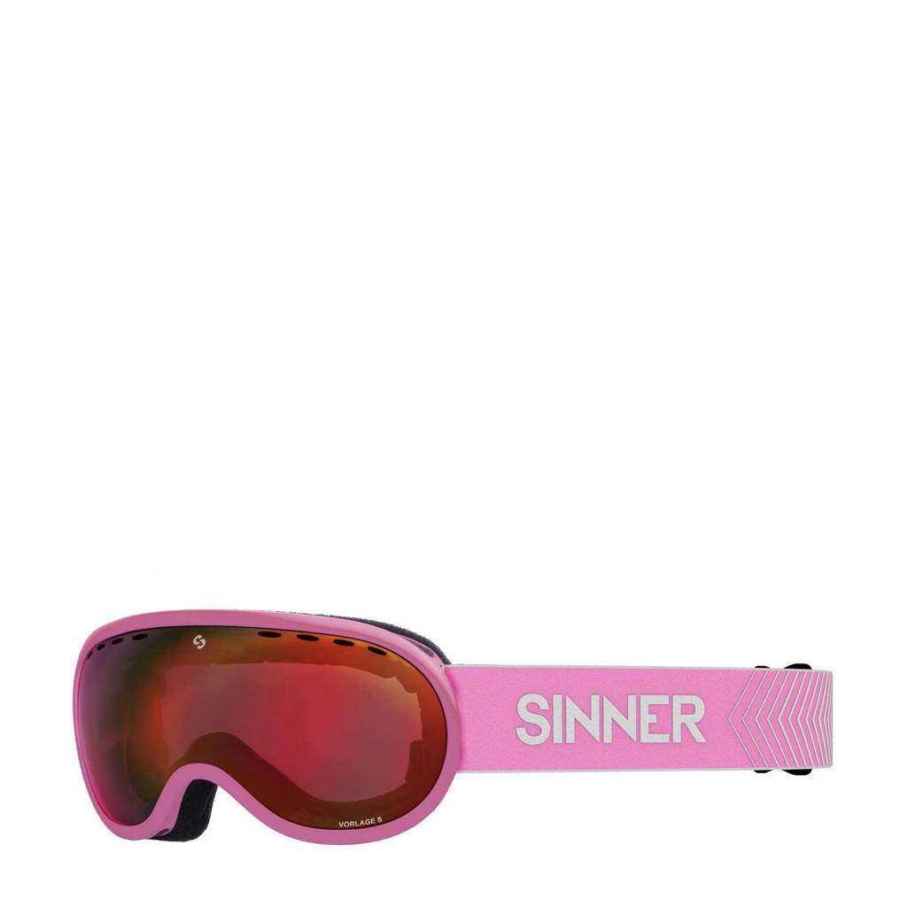 Sinner skibril Vorlage S mat roze, Mat roze