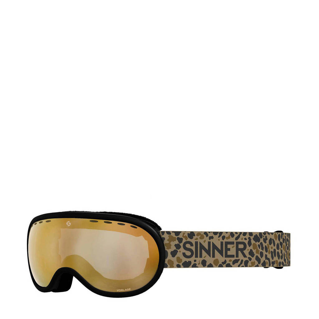 Sinner skibril Vorlage OTG mat zwart, Mat zwart