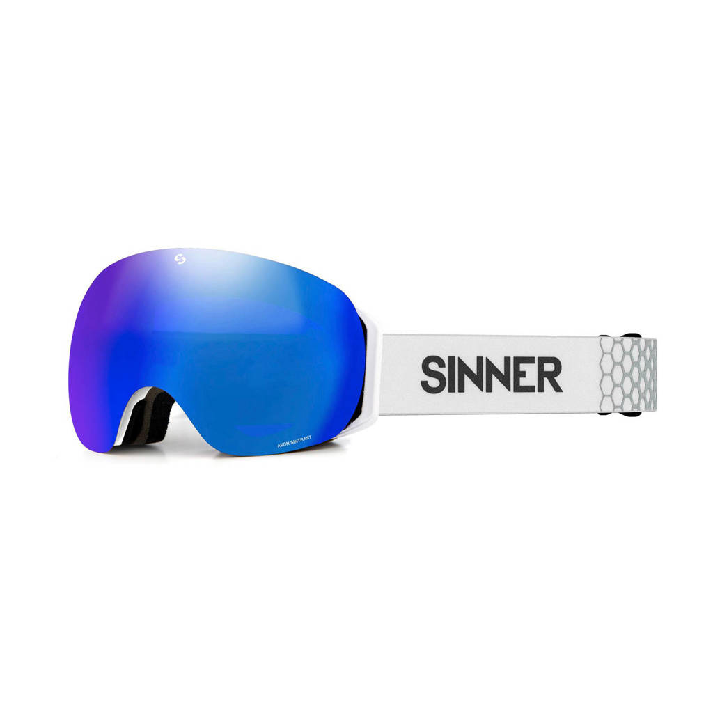 Sinner skibril Avon mat wit, Mat wit
