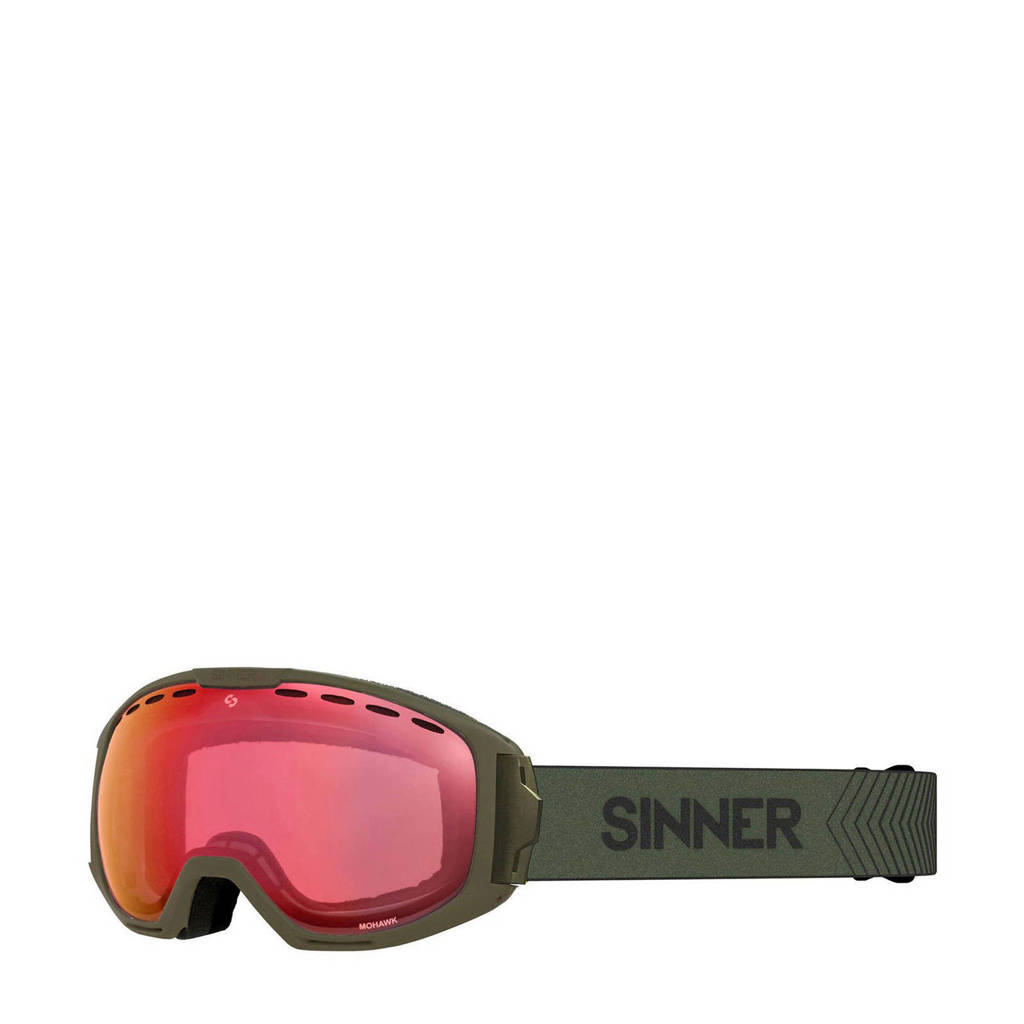Sinner skibril Mohawk mat groen, Mat groen