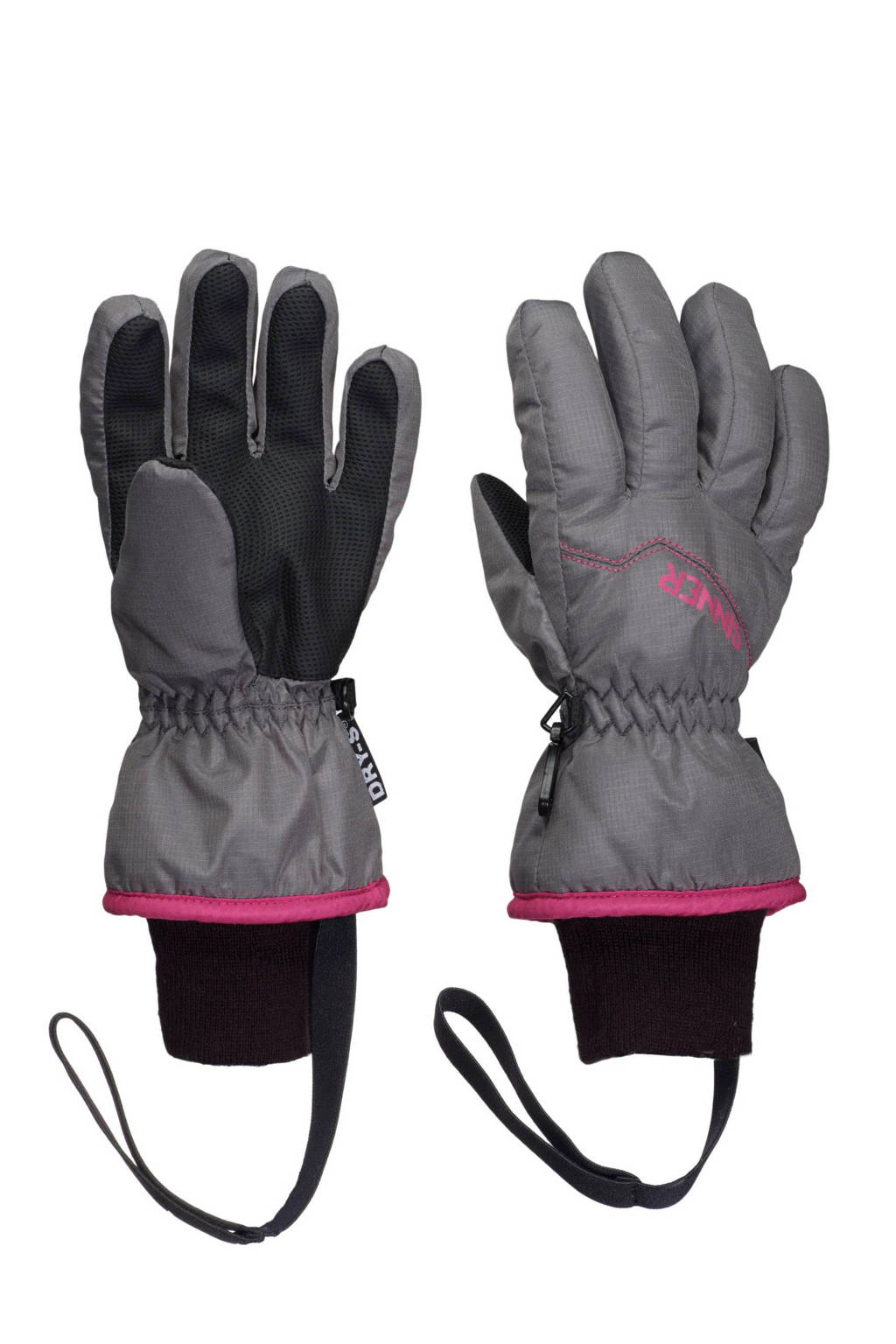 Sinner skihandschoenen Phoenix grijs/roze, Grijs/roze